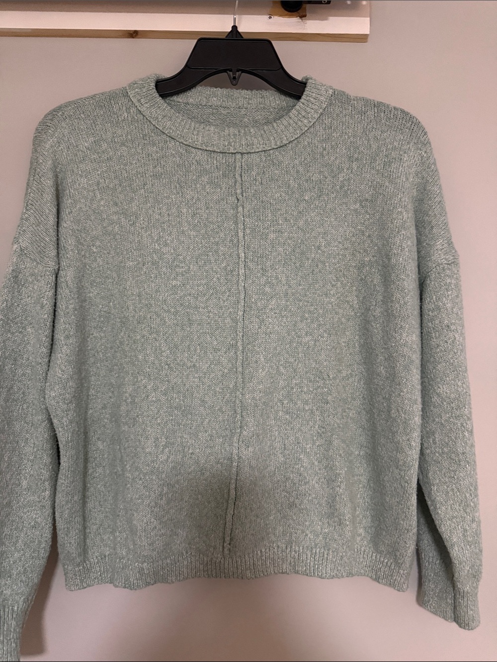 SHEIN Light Sage Green Crewneck Sweater